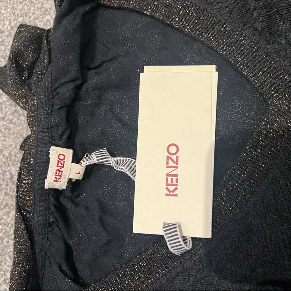KENZO charcoal grey & gold jumper, size Large. - Picture 8 of 15
